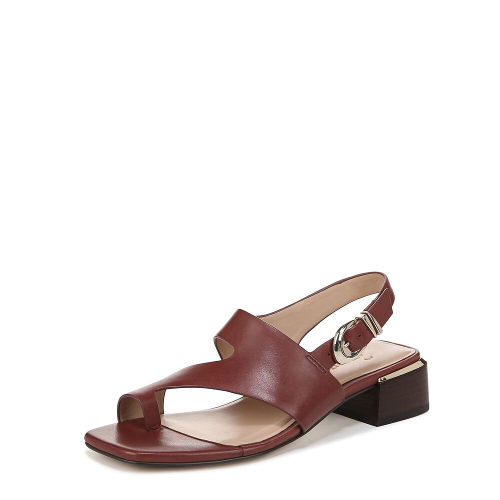 Naturalizer Womens 27 Edit Audra Heels Cappuccino Brown Leather